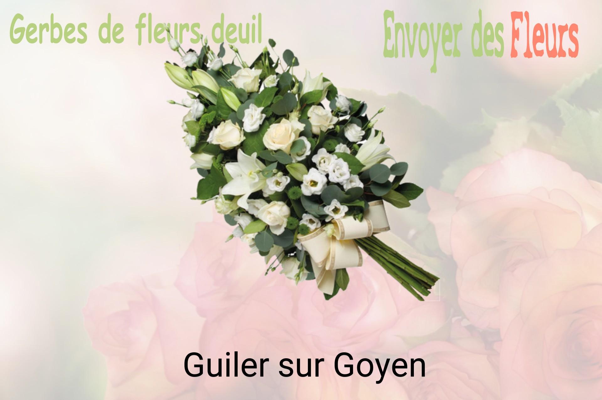Gerbe de fleurs de deuil livrée à Guiler-sur-Goyen